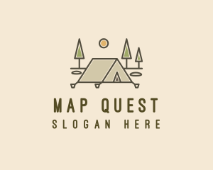 Tent Outdoor Camping  logo design