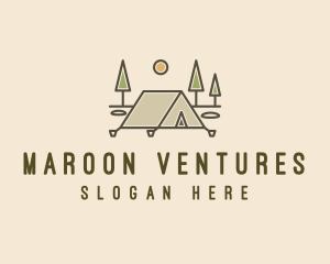 Tent Outdoor Camping  logo design