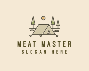 Tent Outdoor Camping  logo design