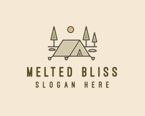 Tent Outdoor Camping  logo design