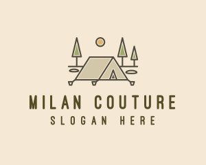 Tent Outdoor Camping  logo design