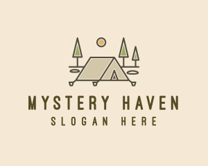 Tent Outdoor Camping  logo design