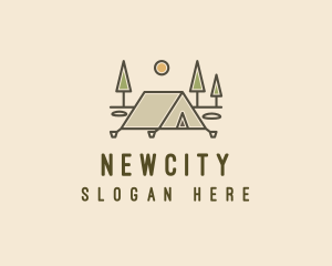 Tent Outdoor Camping  logo design