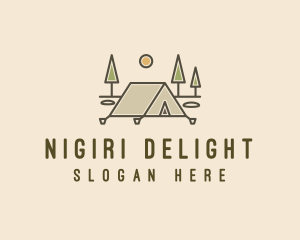 Tent Outdoor Camping  logo design