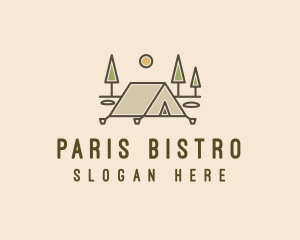 Tent Outdoor Camping  logo design