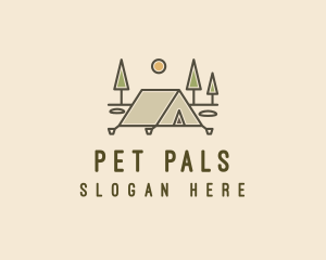 Tent Outdoor Camping  logo design