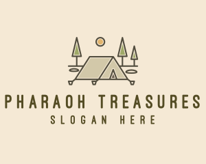 Tent Outdoor Camping  logo design