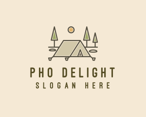 Tent Outdoor Camping  logo design