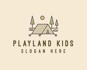 Tent Outdoor Camping  logo design