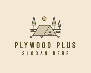 Tent Outdoor Camping  logo design