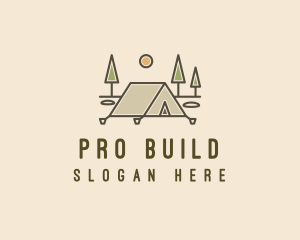 Tent Outdoor Camping  logo design