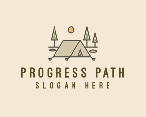 Tent Outdoor Camping  logo design