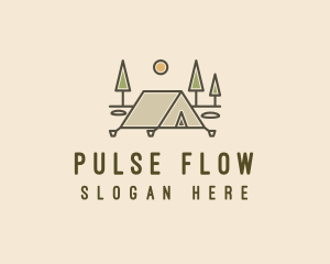 Tent Outdoor Camping  logo design