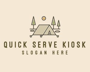 Tent Outdoor Camping  logo design