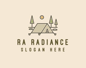 Tent Outdoor Camping  logo design