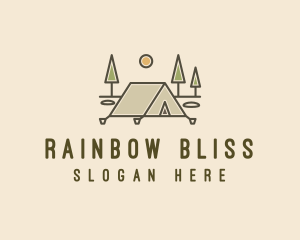 Tent Outdoor Camping  logo design