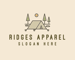 Tent Outdoor Camping  logo design