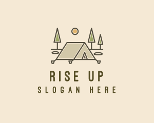 Tent Outdoor Camping  logo design