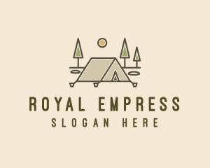 Tent Outdoor Camping  logo design