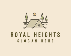 Tent Outdoor Camping  logo design