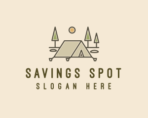 Tent Outdoor Camping  logo design