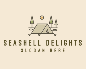 Tent Outdoor Camping  logo design