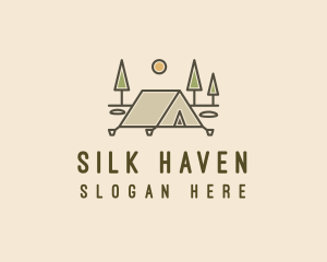 Tent Outdoor Camping  logo design