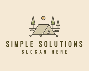 Tent Outdoor Camping  logo design