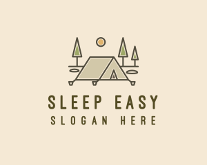 Tent Outdoor Camping  logo design