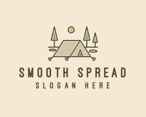 Tent Outdoor Camping  logo design