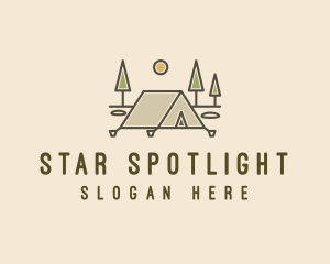 Tent Outdoor Camping  logo design