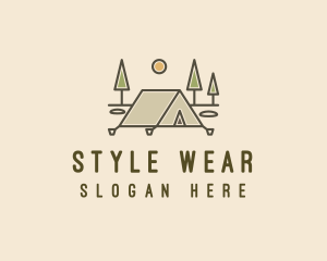 Tent Outdoor Camping  logo design