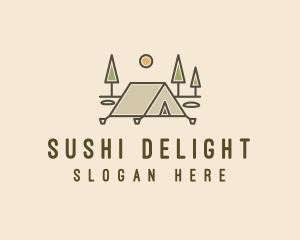 Tent Outdoor Camping  logo design