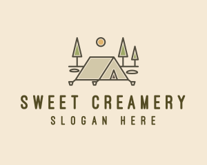 Tent Outdoor Camping  logo design