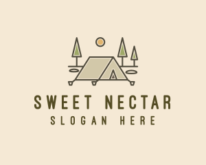 Tent Outdoor Camping  logo design