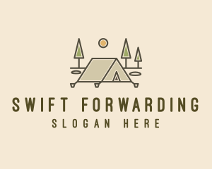 Tent Outdoor Camping  logo design