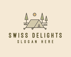 Tent Outdoor Camping  logo design