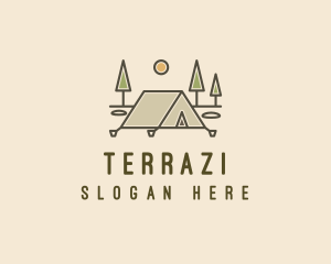 Tent Outdoor Camping  logo design