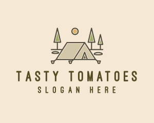 Tent Outdoor Camping  logo design