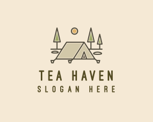 Tent Outdoor Camping  logo design