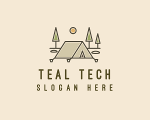 Tent Outdoor Camping  logo design