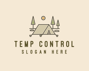 Tent Outdoor Camping  logo design