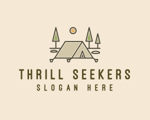 Tent Outdoor Camping  logo design