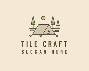 Tent Outdoor Camping  logo design