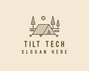 Tent Outdoor Camping  logo design