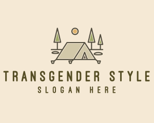 Tent Outdoor Camping  logo design