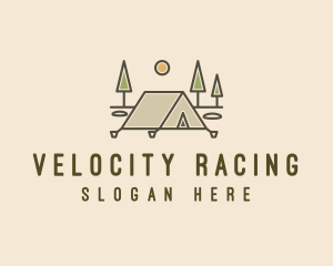 Tent Outdoor Camping  logo design