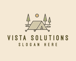 Tent Outdoor Camping  logo design