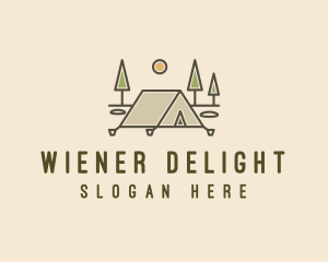 Tent Outdoor Camping  logo design