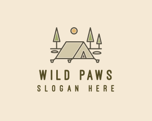 Tent Outdoor Camping  logo design